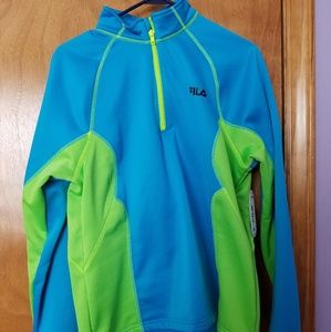 Fila extra large half zipped pullover jacket